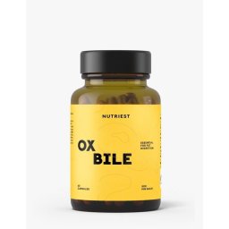 Ox Bile - Saruri Biliare pentru Digestia Grasimilor - Nutriest - 60 Capsule - Alternativa Bile Acid Factors