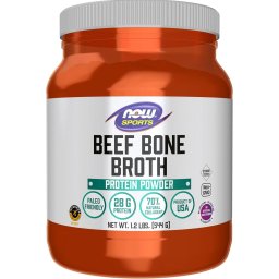 Beef Bone Broth Powder - Now Foods - 544 grame