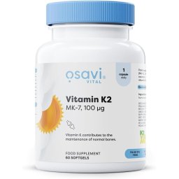 Vitamina K2 MK7 - Osavi - 100 mcg, 60 capsule