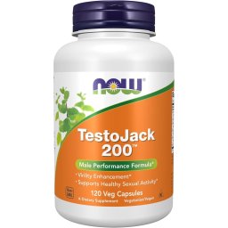 TestoJack 200 Stimulent Testosteron - Now Foods, 200 - 120 capsule