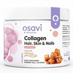 Colagen Peptide pentru Par, Unghii si Piele - Osavi - 150 grame, Caramel Sărat