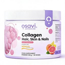 Colagen Peptide pentru Par, Unghii si Piele - Osavi - 150 grame, Lămâie&Grapefruit