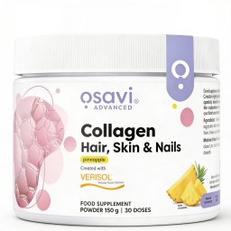 Colagen Peptide pentru Par, Unghii si Piele - Osavi - 150 grame, Ananas