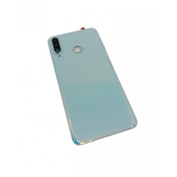 Capac Baterie Huawei P30 Lite Cu Geam Camera Alb Perlat