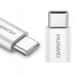 Adaptor Date si Incarcare microUSB - USB-C Huawei AP52, Alb 4071259