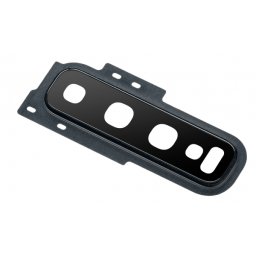 Geam Camera Spate Samsung Galaxy S10 G973, cu Rama, Negru
