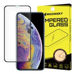 Folie de protectie Ecran WZK pentru Apple iPhone 11 Pro / XS / X, Sticla Securizata, Full Glue, Neagra
