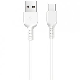 Cablu Date si Incarcare USB-A - USB-C HOCO Flash X20, 18W, 1m, Alb