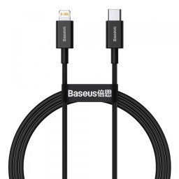 Cablu Date si Incarcare USB-C - Lightning Baseus Superior Series, 20W, 1m, Negru CATLYS-A01