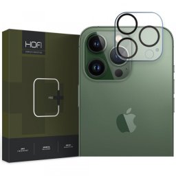 Folie de protectie Camera spate HOFI PRO+ pentru Apple iPhone 14 Pro Max / 14 Pro, Sticla securizata, Neagra