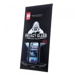 Folie de protectie Ecran Privacy OEM pentru Apple iPhone 11 Pro / XS / X, Sticla Securizata, Full Glue