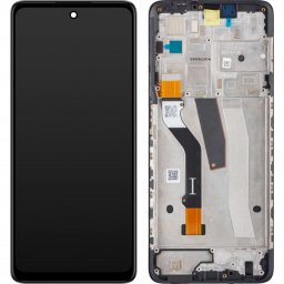 Display cu Touchscreen Motorola Moto G51 5G, cu Rama, Negru, Service Pack 5D68C20028