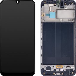 Display cu Touchscreen Samsung Galaxy M30 M305, cu Rama, Negru, Service Pack GH82-19347A