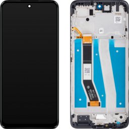 Display cu Touchscreen Motorola Moto G14, cu Rama, Negru (Steel Gray), Service Pack 5D68C23075