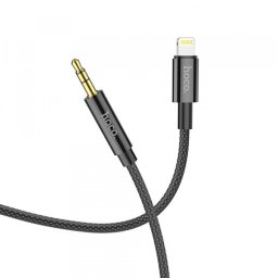 Cablu Audio Lightning - 3.5mm HOCO UPA19, 1m, Negru