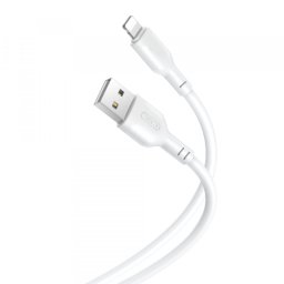 Cablu Date si Incarcare USB-A - Lightning XO Design NB103, 18W, 1m, Alb