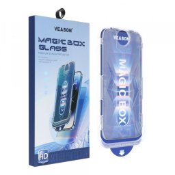 Folie de protectie Ecran Veason PRO pentru Apple iPhone 17e / 16e / 14 / 13 Pro, Sticla Securizata, Full Glue, 6D, Neagra