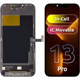 Display cu Touchscreen ZY pentru Apple iPhone 13 Pro, cu Rama, Versiune LCD In-Cell IC Movable, Negru