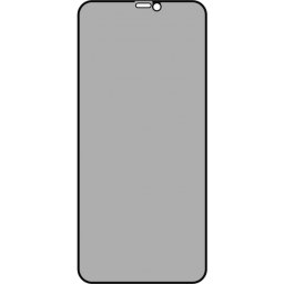 Folie de protectie Ecran Privacy OEM pentru Apple iPhone 11 Pro / XS / X, Sticla Securizata, Full Glue, 5D
