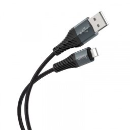 Cablu Date si Incarcare USB-A - Lightning HOCO X38 Cool, 18W, 1m, Negru
