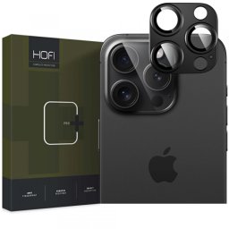 Folie de protectie Camera Spate HOFI Fullcam pentru Apple iPhone 16 Pro Max / 16 Pro, Sticla Securizata, Neagra
