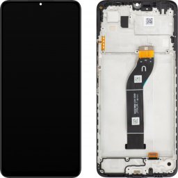 Display cu Touchscreen Xiaomi Poco C65 / Redmi 13C, cu Rama, Negru, Service Pack 560002C3UA00
