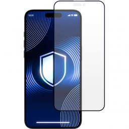 Folie de protectie Ecran 3MK HardGlass Matt Max pentru Apple iPhone 16 Pro Max, Sticla Securizata, Full Glue, Neagra