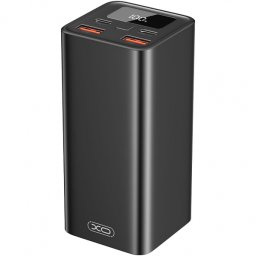 Baterie Externa XO Design PB97, 20000mAh, 65W, QC + PD, 2 x USB-A - 2 x USB-C, Neagra