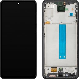 Display cu Touchscreen MP compatibil cu Samsung Galaxy A73 5G A736, cu Rama, Negru