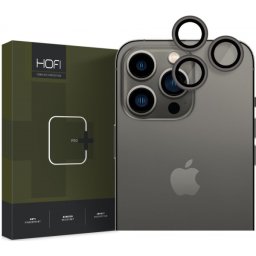 Folie de protectie Camera Spate Tech-Protect CamRing PRO+ pentru Apple iPhone 14 Pro Max / 14 Pro, Sticla Securizata, Neagra