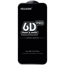 Folie de protectie Ecran Veason PRO pentru Motorola Moto E32s / E22s / E32 / G22, Sticla Securizata, Full Glue, 6D, Neagra