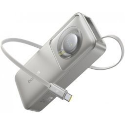 Baterie Externa Baseus OS Free2Pull, 10000mAh, 30W, PD, 2 x USB-C, Gri P10073701843-00