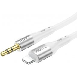 Cablu Audio Lightning - 3.5mm HOCO UPA22, 1m, Alb