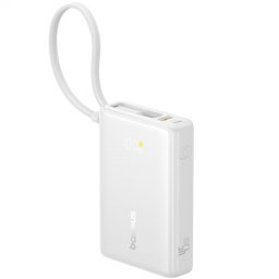 Baterie Externa Baseus PicoGo, 10000mAh, 45W, QC + PD, 1 x USB-A - 2 x USB-C, Alba P10076803213-00