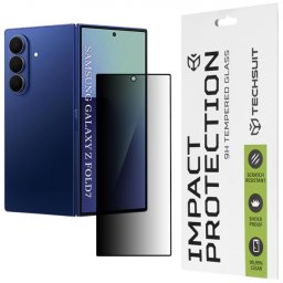 Folie de protectie Ecran Exterior Privacy Techsuit pentru Samsung Galaxy Z Fold7 F966, Sticla Securizata, Full Glue, 111D