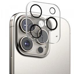 Folie de protectie Camera Spate Anank Guard pentru Apple iPhone 16 Pro Max / 16 Pro, Sticla Securizata, Neagra