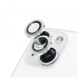 Folie de protectie Camera Spate Lito S+ pentru Apple iPhone 15 Plus / 15, Sticla Securizata, Verde
