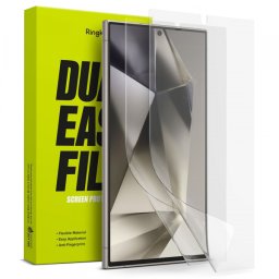 Folie de protectie Ecran Ringke Dual Easy pentru Samsung Galaxy S24 Ultra S928, Plastic, Set 2 bucati