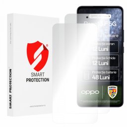 Folie de protectie Ecran Smart Protection Premium Classic pentru Oppo Reno13 FS 5G / Reno13 F 4G / Reno13 F, Plastic, Set 2 bucati