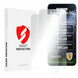 Folie de protectie Ecran Smart Protection Premium Classic pentru Oppo Reno13 Pro, Plastic, Set 2 bucati