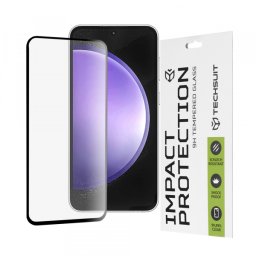 Folie de protectie Ecran Techsuit pentru Samsung Galaxy S23 FE S711, Sticla Securizata, Full Glue, 111D, Neagra