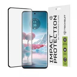 Folie de protectie Ecran Techsuit pentru Motorola Edge 40 Neo, Sticla Securizata, Full Glue, 111D, Neagra