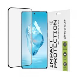 Folie de protectie Ecran Techsuit pentru OnePlus 12R, Sticla Securizata, Full Glue, 111D, Neagra