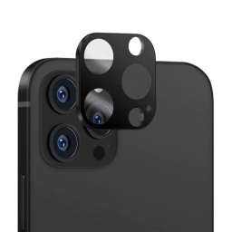 Folie de protectie Camera Spate Techsuit pentru Apple iPhone 11 Pro / 11 Pro Max, Sticla Securizata, Neagra