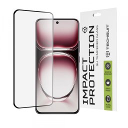 Folie de protectie Ecran Techsuit pentru Oppo Reno12 Pro, Sticla Securizata, Full Glue, 111D, Neagra
