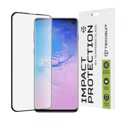 Folie de protectie Ecran Techsuit pentru Samsung Galaxy S10 G973, Sticla Securizata, Full Glue, 111D, Neagra