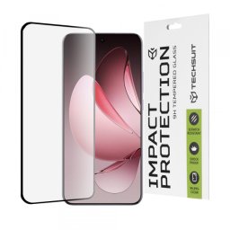Folie de protectie Ecran Techsuit pentru Oppo Reno13 Pro, Sticla Securizata, Full Glue, 111D, Neagra
