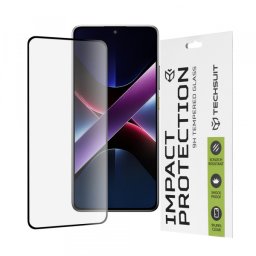 Folie de protectie Ecran Techsuit pentru Xiaomi Poco X7 Pro, Sticla Securizata, Full Glue, 111D, Neagra