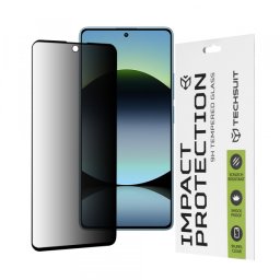 Folie de protectie Ecran Privacy Techsuit pentru Xiaomi Redmi Note 14S, Sticla Securizata, Full Glue, 111D