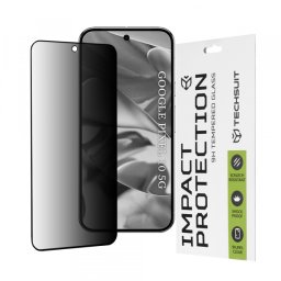 Folie de protectie Ecran Privacy Techsuit pentru Google Pixel 10, Sticla Securizata, Full Glue, 111D